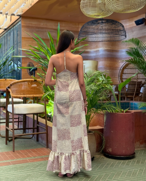 Grid & Gather Maxi Dress